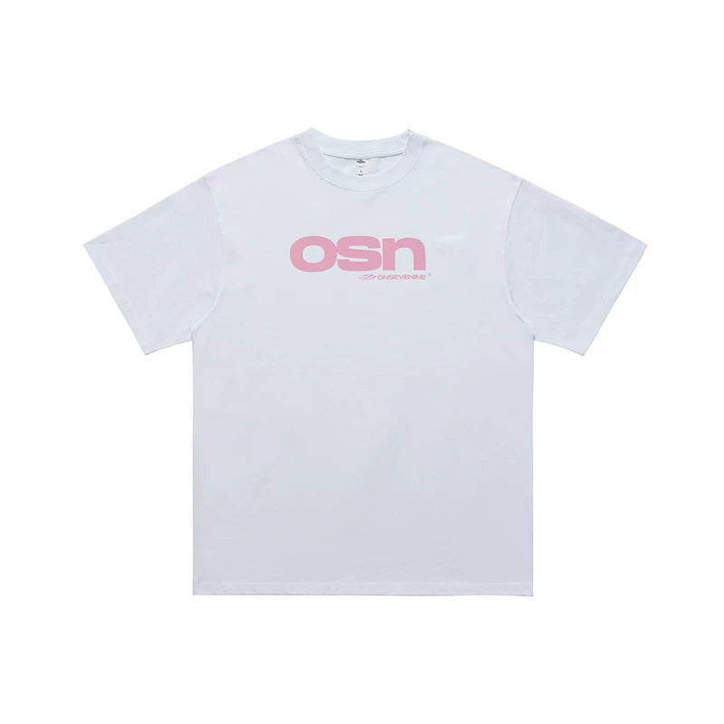 ONSEVENINE "osn" Yellow Logo Graphic Tee