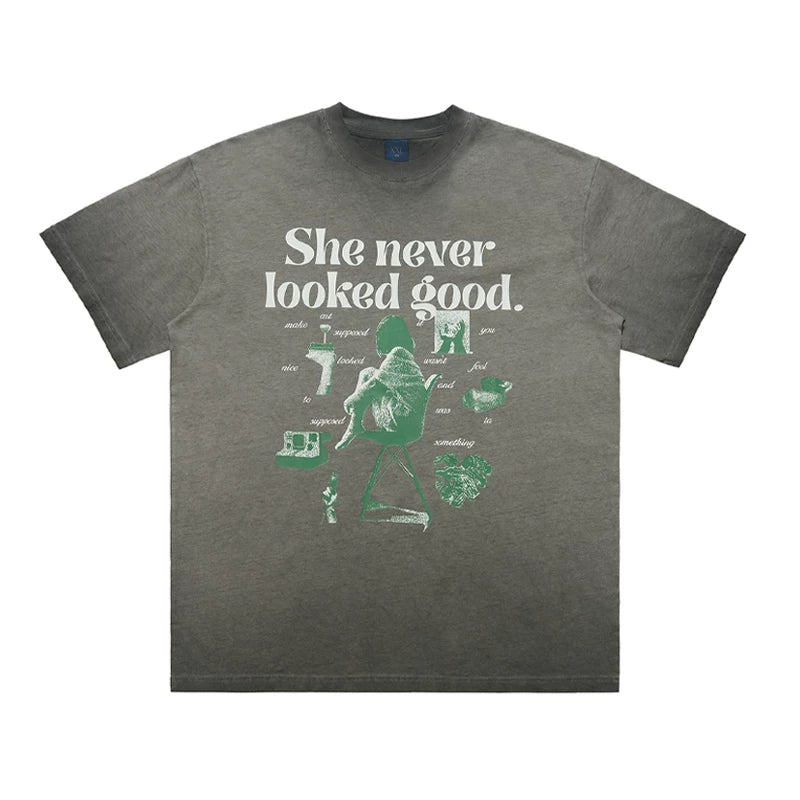 ONSEVENINE "She Never Looked Good" Graphic Tee