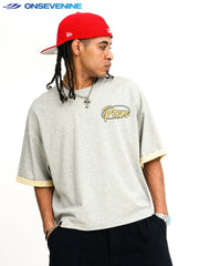 ONSEVENINE "Pours" Script Graphic Tee