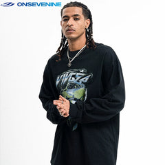 ONSEVENINE "VIVGEA" Spiked-Goggles Graphic Tee
