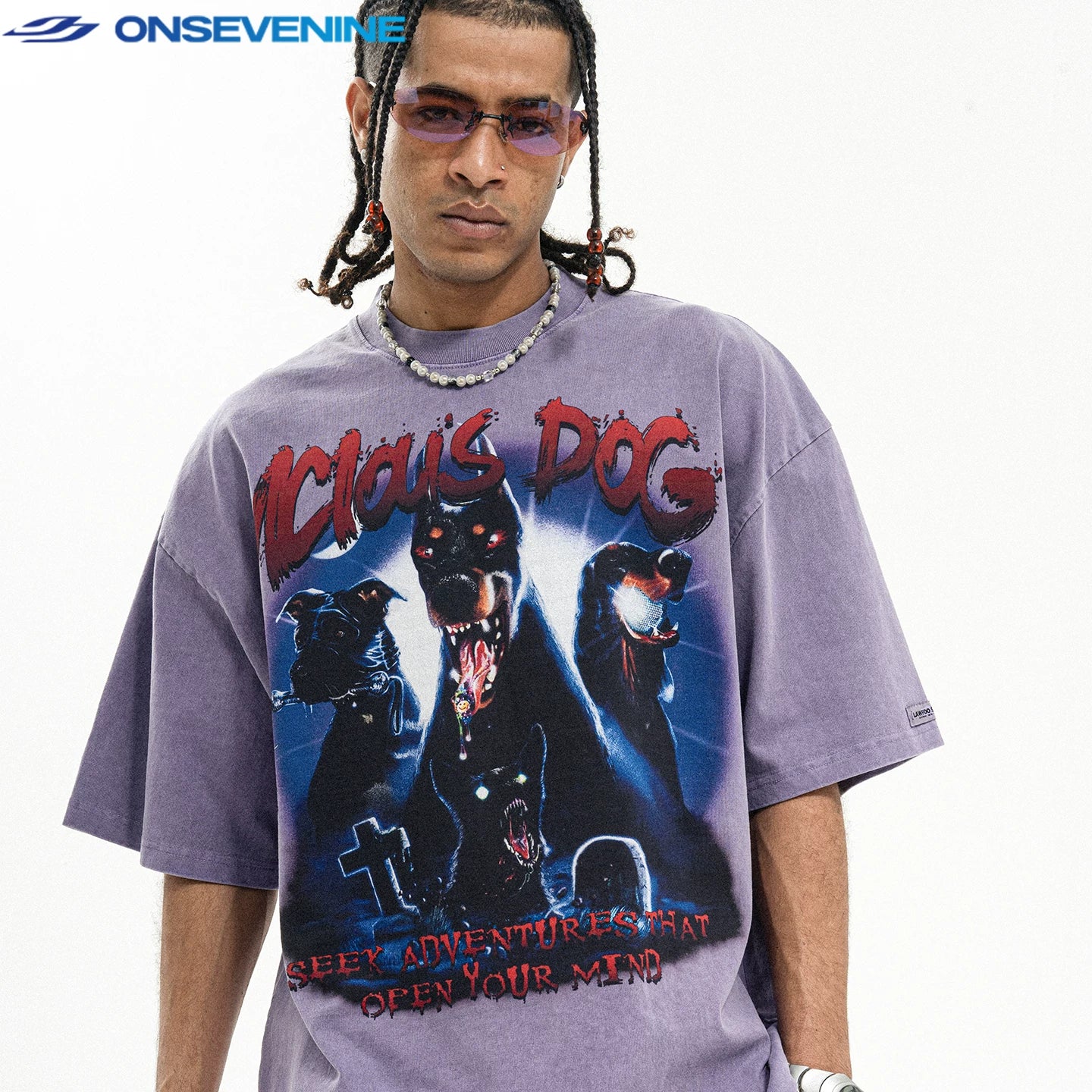 ONSEVENINE "Vicious Dog" Graphic Tee