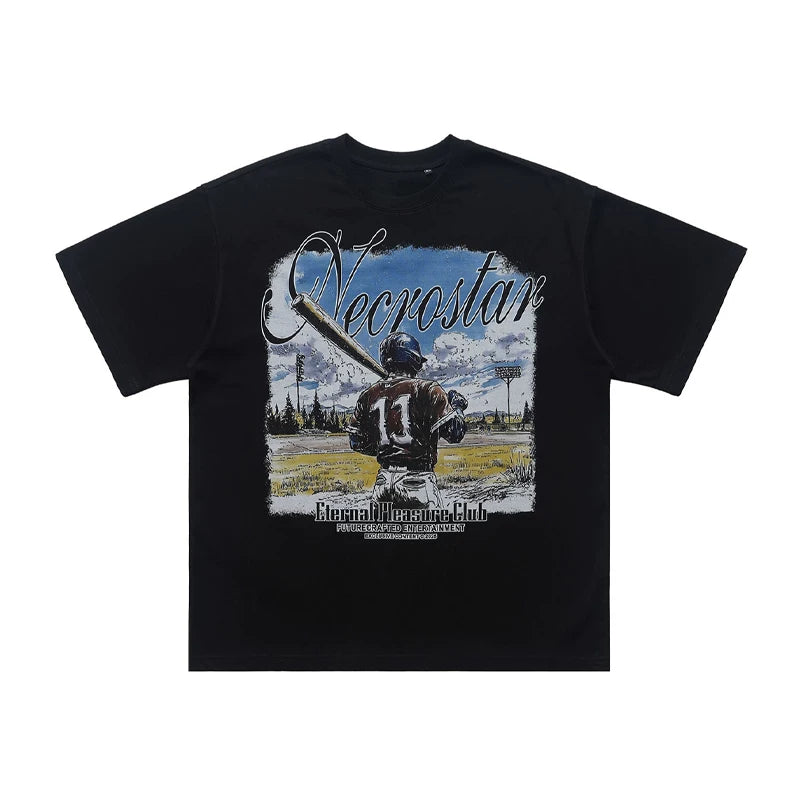 ONSEVENINE "Necrostar" Baseball Player Graphic Tee