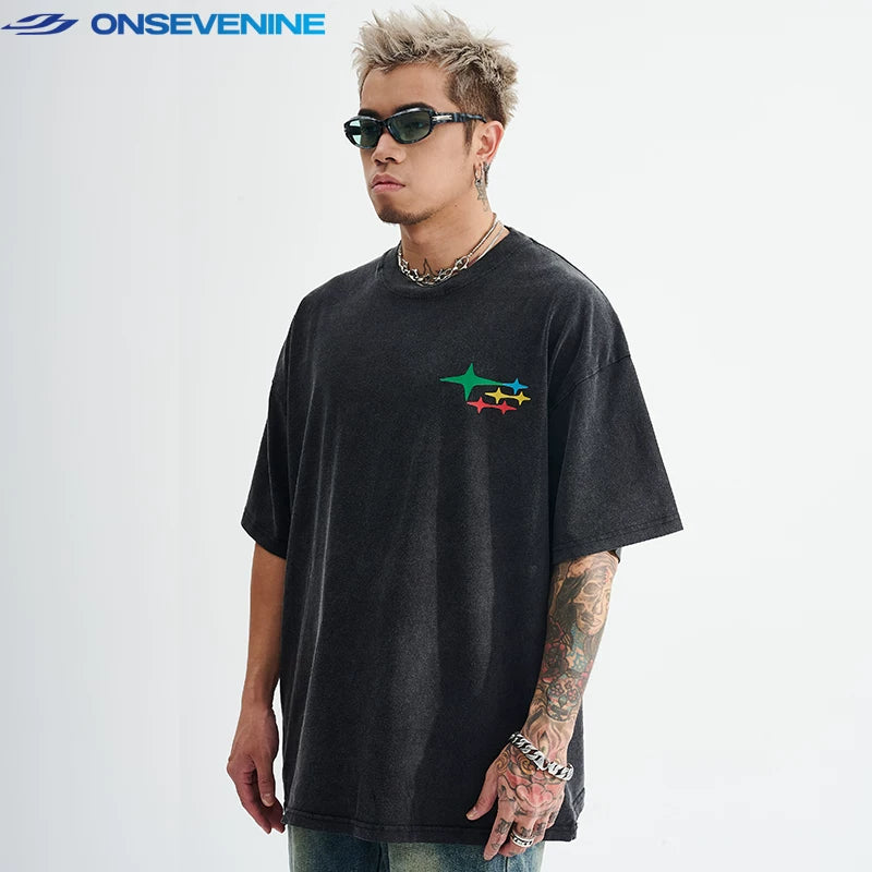 ONSEVENINE "Ordinary Notepad" Collage Graphic Tee
