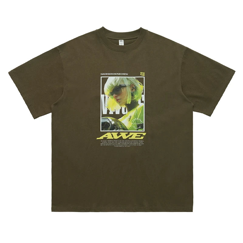 ONSEVENINE Cyber-Portait Graphic Tee