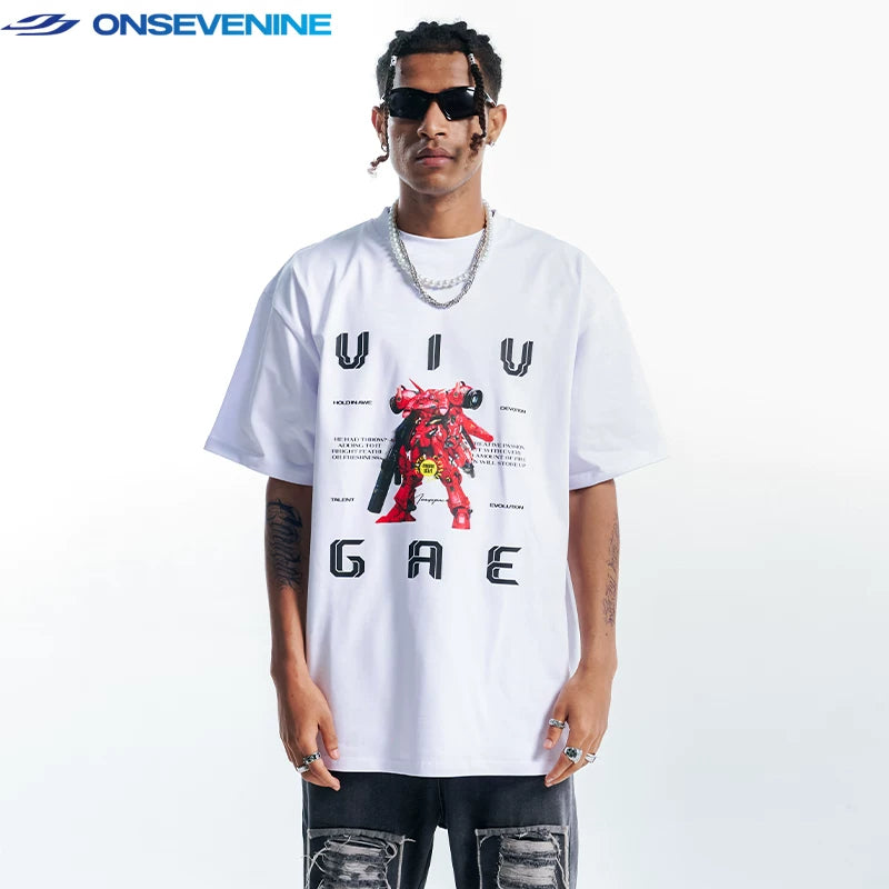 ONSEVENINE Mecha Robot Graphic Tee