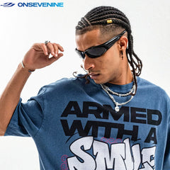 ONSEVENINE "Armed with a Smile" Graphic Tee