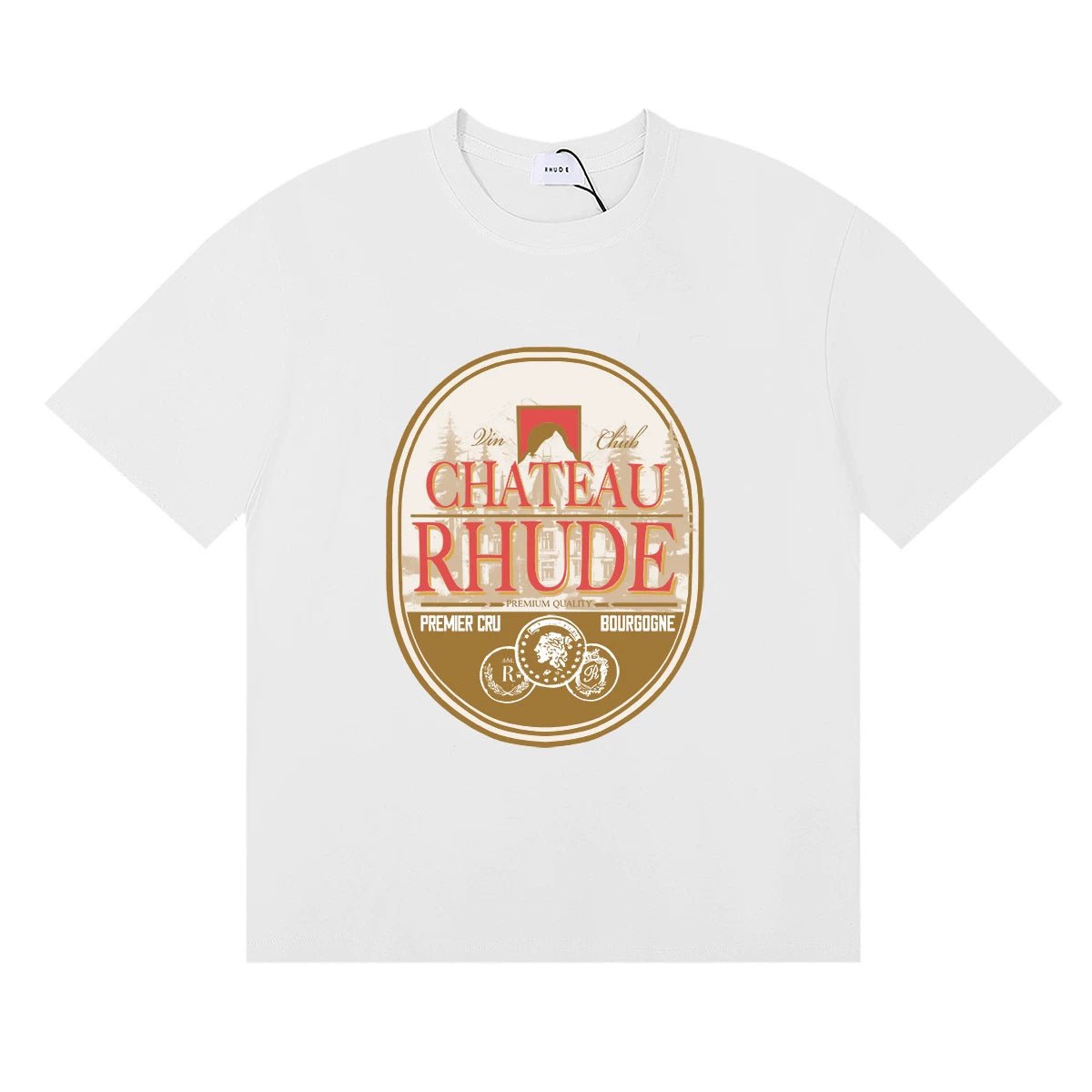RHUDE Chateau Graphic Print T-Shirt - White