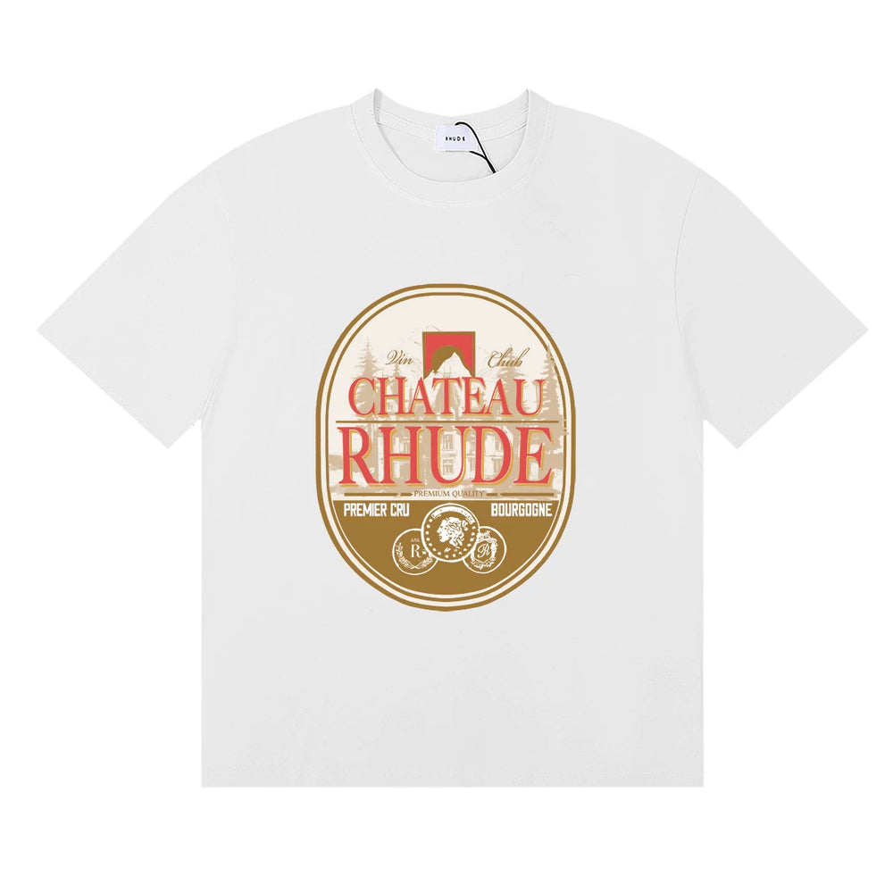 RHUDE Chateau Graphic Print T-Shirt - White