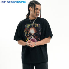 ONSEVENINE Bubblegum Face Graphic Tee