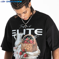 ONSEVENINE "Elite Crafts" Strawberry Basket Graphic Tee