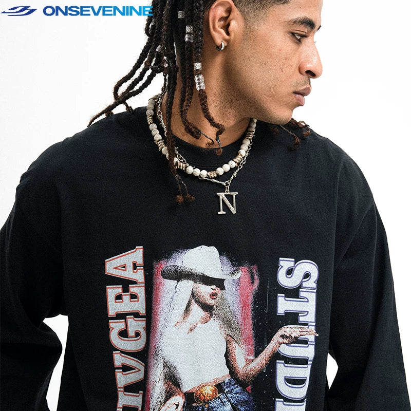 ONSEVENINE "VIVGEA Studio" Cowgirl Graphic Tee
