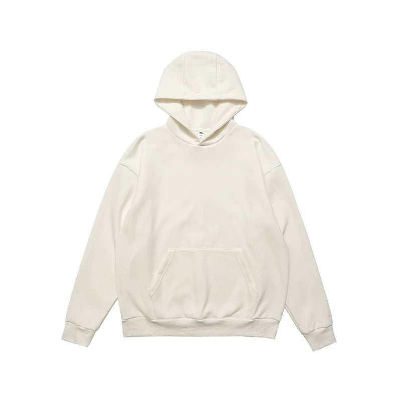ONSEVENINE Heather Grey Minimalist Pullover Hoodie