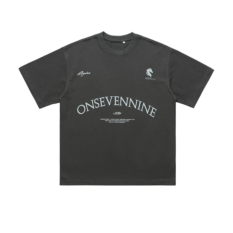 ONSEVENINE Arch Branding Minimalist Graphic Tee