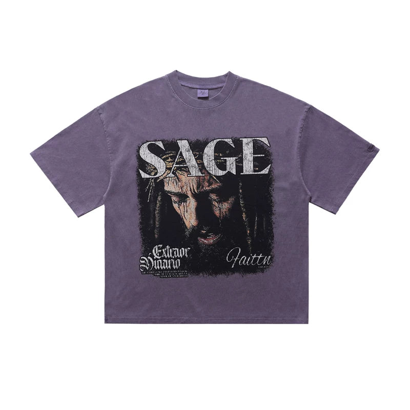 ONSEVENINE "SAGE" Crown of Thorns Graphic Tee