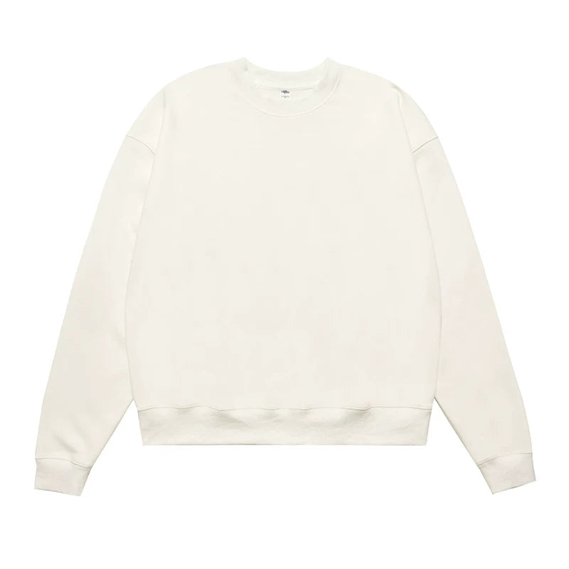 ONSEVENINE Heather Grey Minimalist Crewneck Sweatshirt