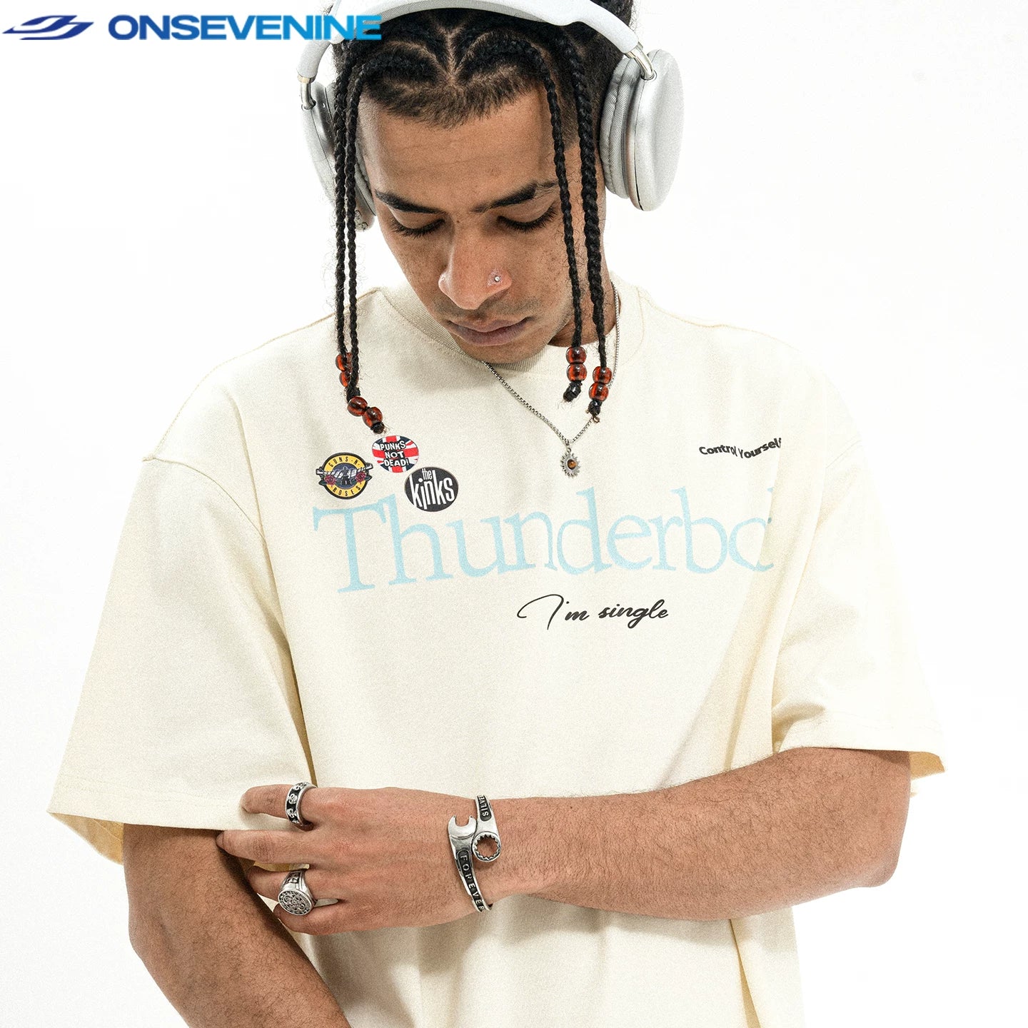 ONSEVENINE "Thunderbolt" Graphic Tee