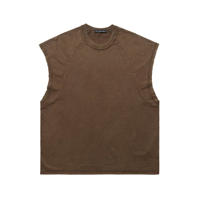 ONSEVENINE Raw-Edge Sleeveless Sweatshirt / Tank