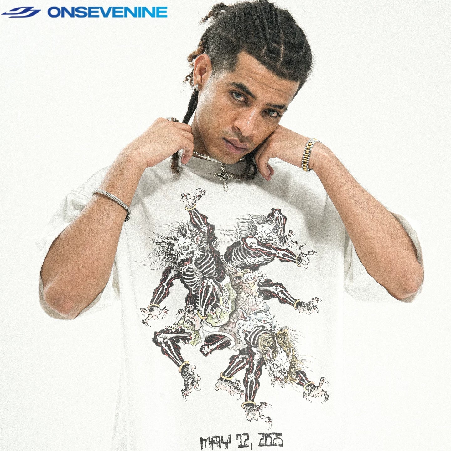 ONSEVENINE Mythological Creature Graphic Tee