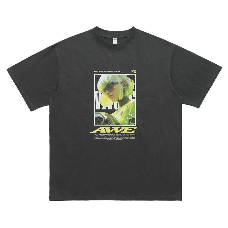 ONSEVENINE Cyber-Portait Graphic Tee
