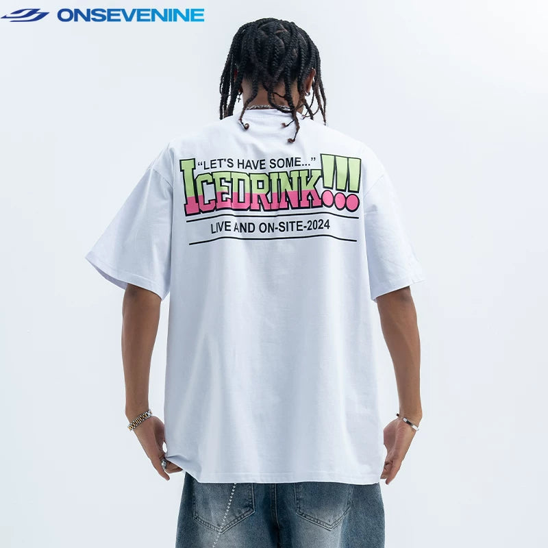 ONSEVENINE Running Dog Graphic Tee