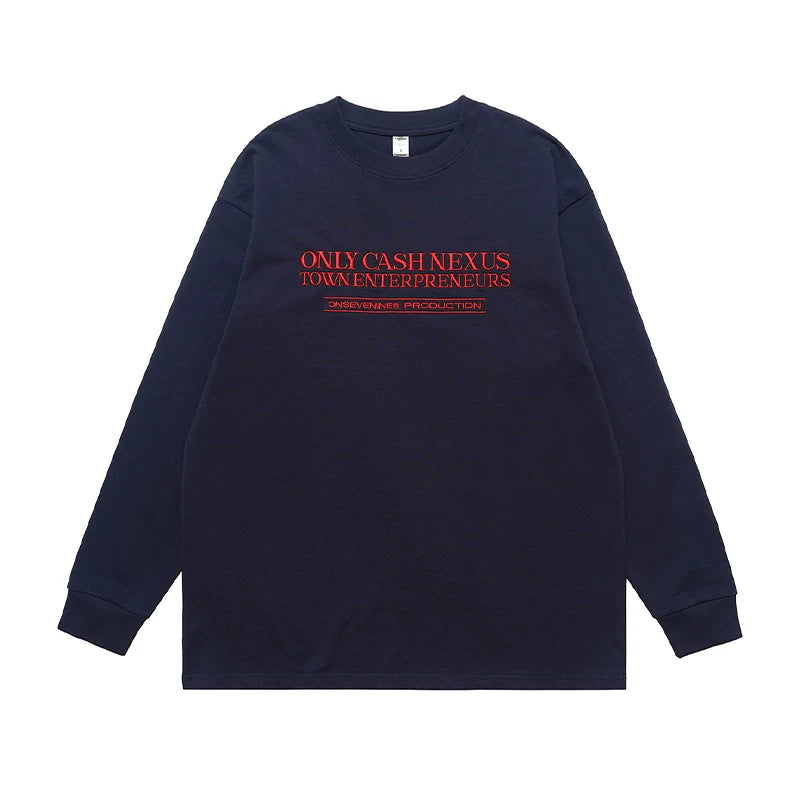 ONSEVENINE "Only Cash Nexus" Embroidered Sweatshirt