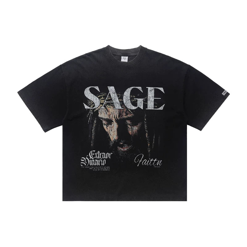 ONSEVENINE "SAGE" Crown of Thorns Graphic Tee
