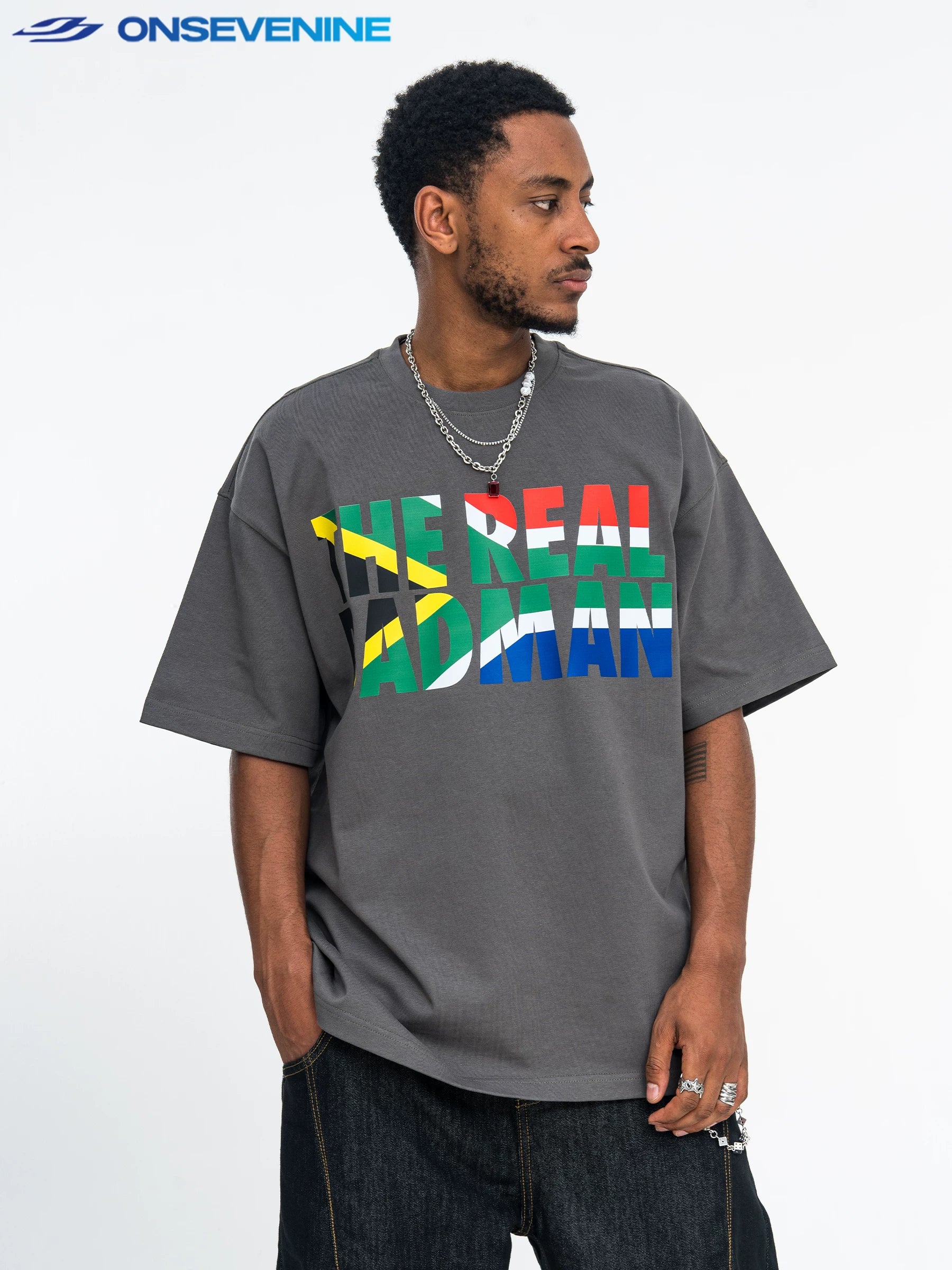 ONSEVENINE "The Real Madman" South African Flag Graphic Tee