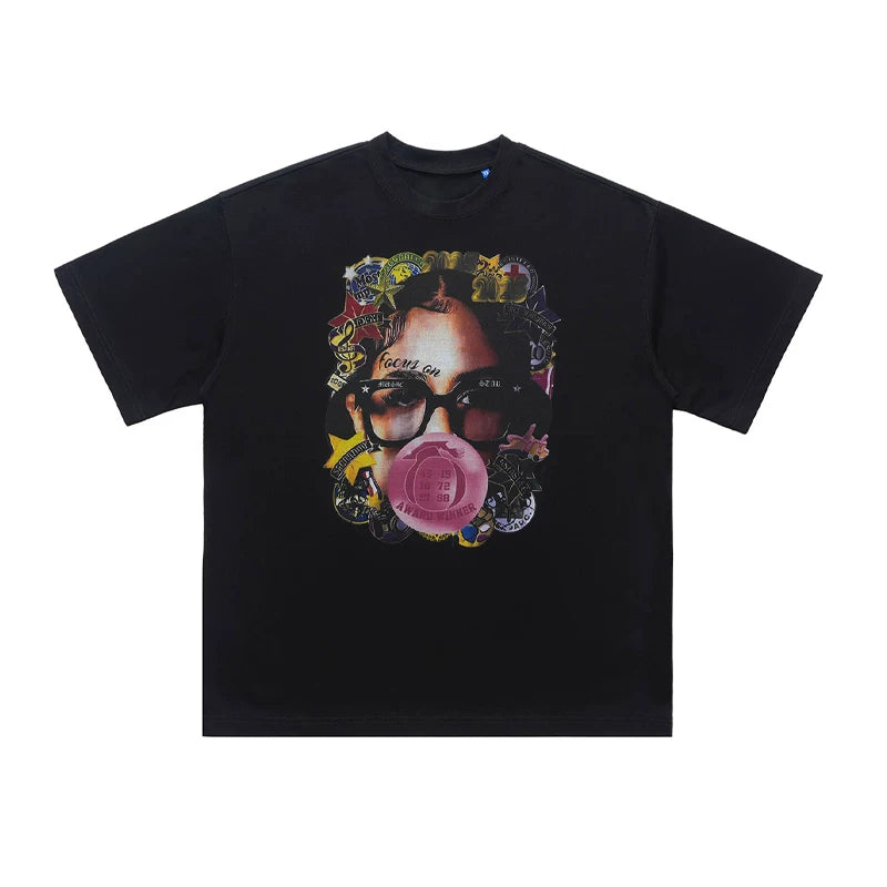 ONSEVENINE Bubblegum Face Graphic Tee