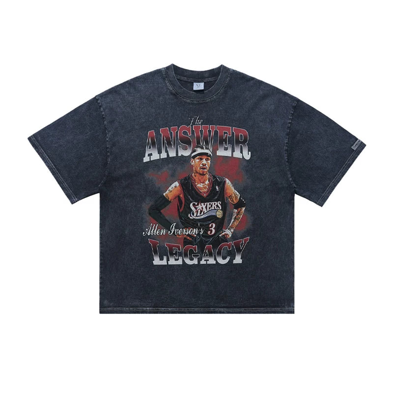 ONSEVENINE Allen Iverson "The Answer Legacy" Graphic Tee