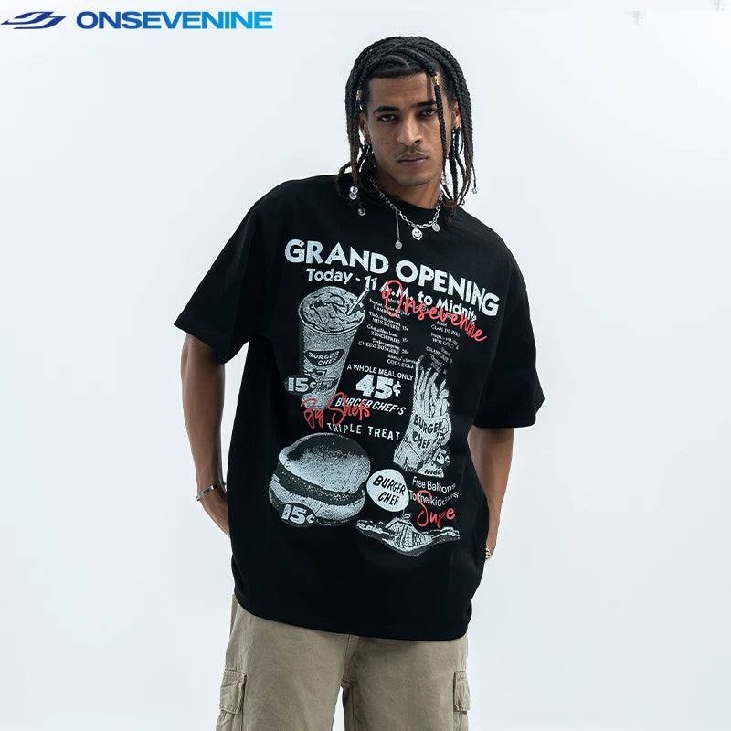 ONSEVENINE "Grand Opening" Diner Graphic Tee
