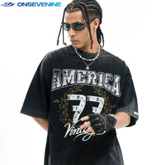 ONSEVENINE "America 77 Vintage" Graphic Tee