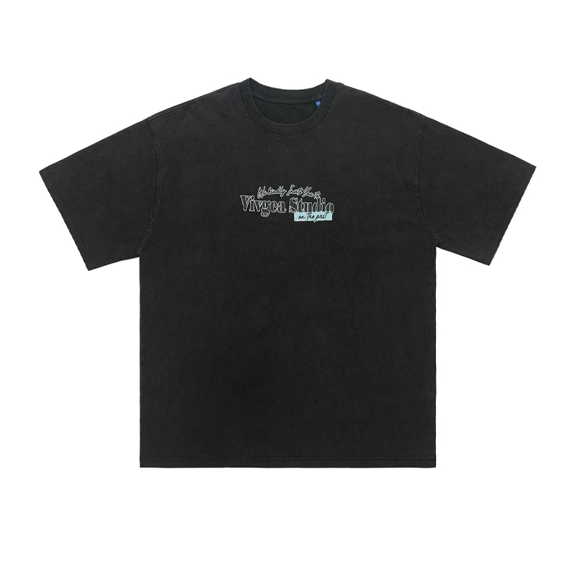ONSEVENINE "Vivgea Studio" Typographic Graphic Tee