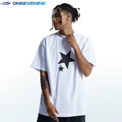 ONSEVENINE Dual Star Graphic Tee