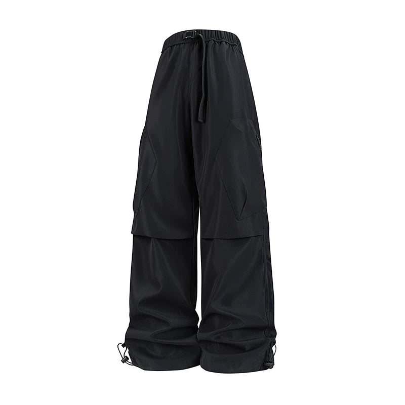 ONSEVENINE Built-In Belt Cargo Trousers
