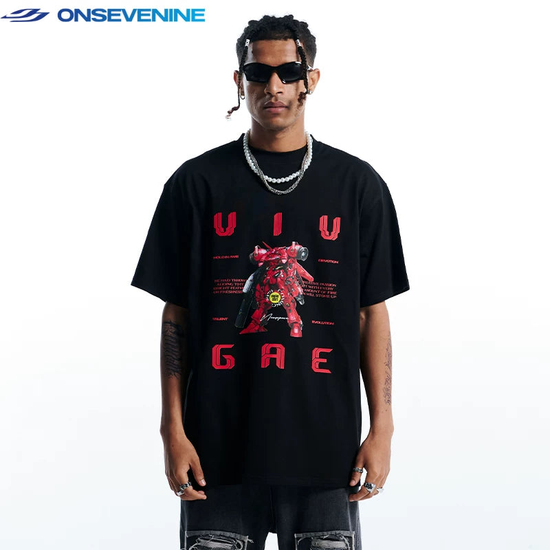 ONSEVENINE Mecha Robot Graphic Tee