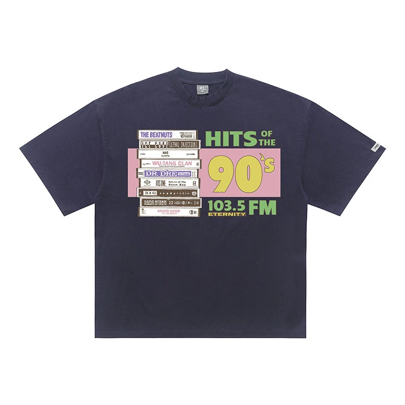 ONSEVENINE "Hits of the 90's" Cassette Tape Graphic Tee