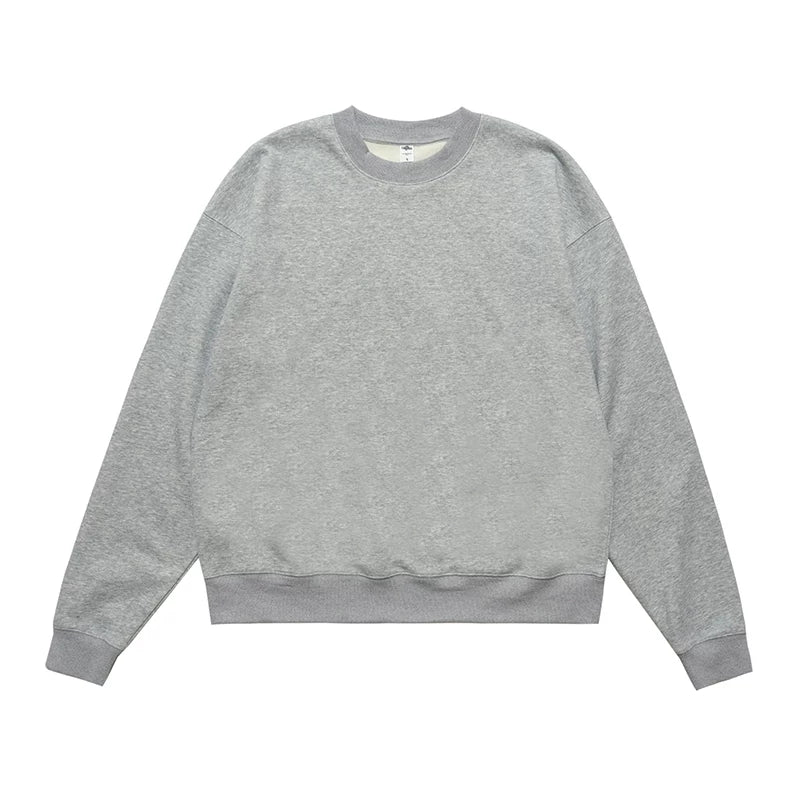 ONSEVENINE Heather Grey Minimalist Crewneck Sweatshirt