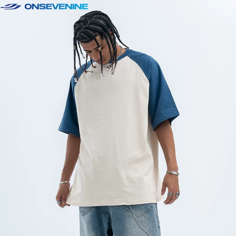 ONSEVENINE Horizon Raglan Color-Block Tee