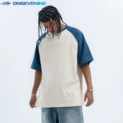 ONSEVENINE Horizon Raglan Color-Block Tee