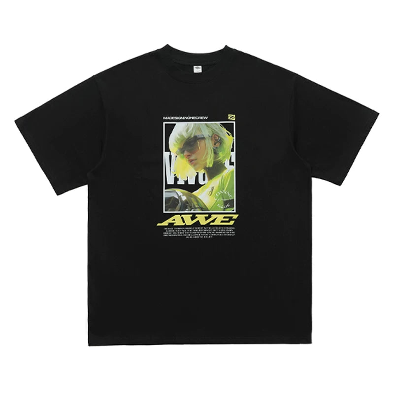 ONSEVENINE Cyber-Portait Graphic Tee