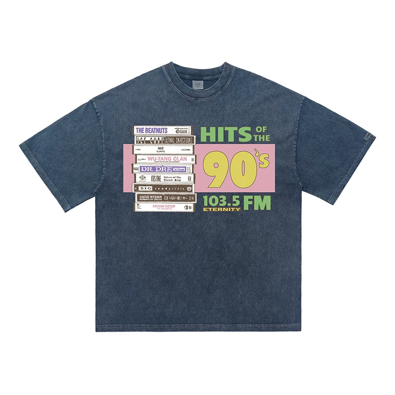 ONSEVENINE "Hits of the 90's" Cassette Tape Graphic Tee