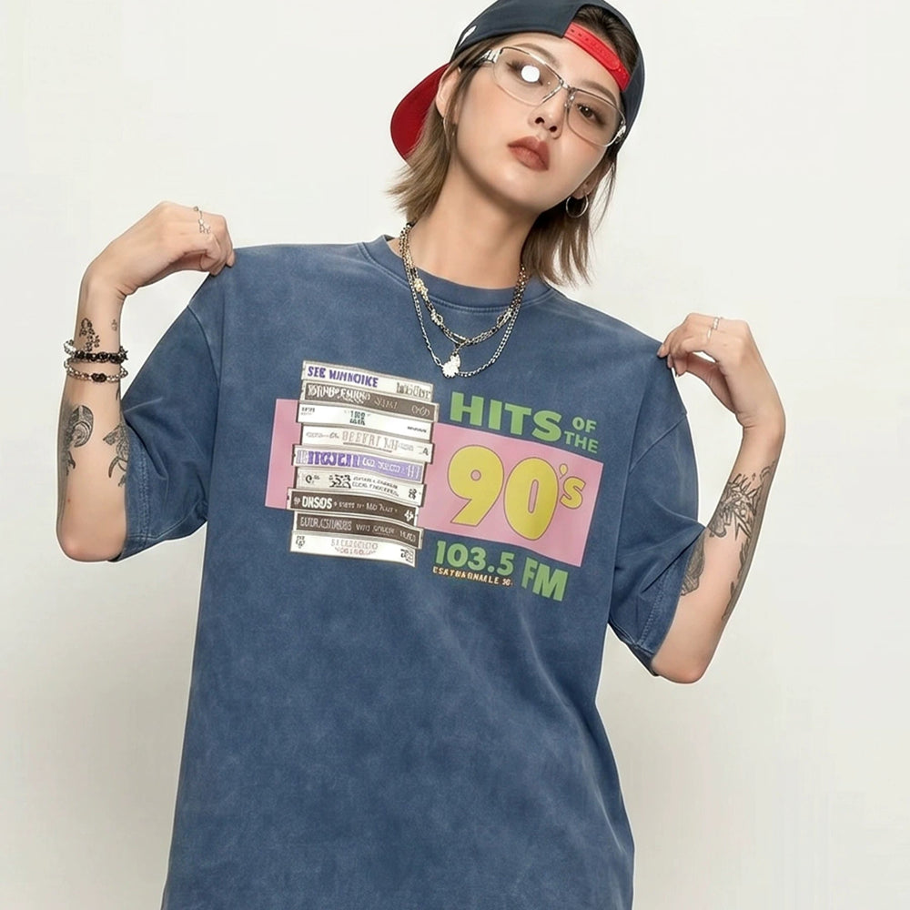 ONSEVENINE "Hits of the 90's" Cassette Tape Graphic Tee