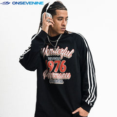 ONSEVENINE "1976 Performance Canada" Vintage Athletic Long-Sleeve Shirt