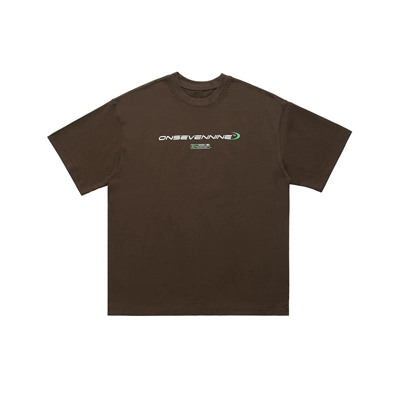 ONSEVENINE Tech-Font Minimalist Logo Tee
