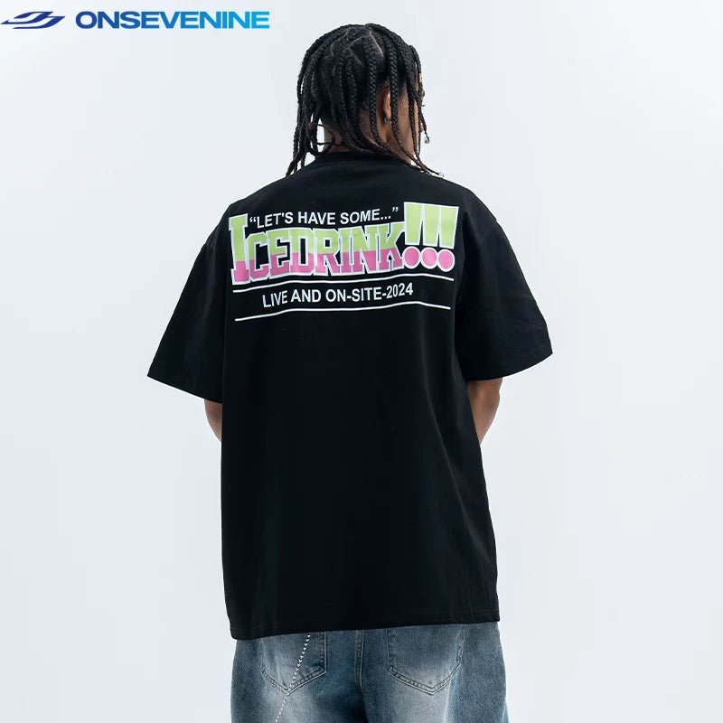 ONSEVENINE Running Dog Graphic Tee