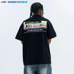 ONSEVENINE Running Dog Graphic Tee