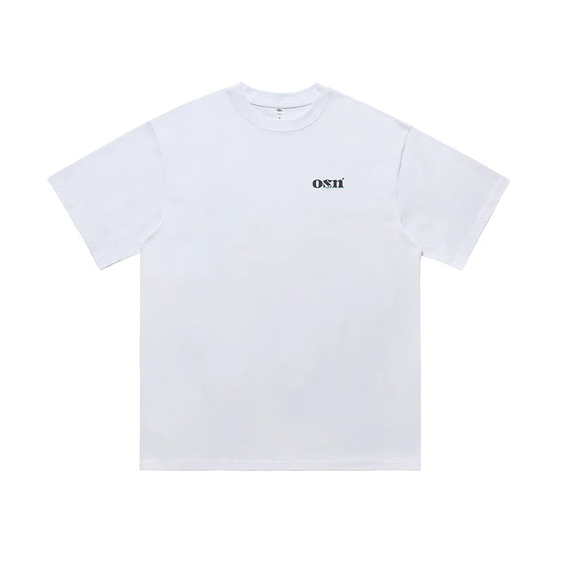 ONSEVENINE Minimalist Logo Pink Graphic Tee