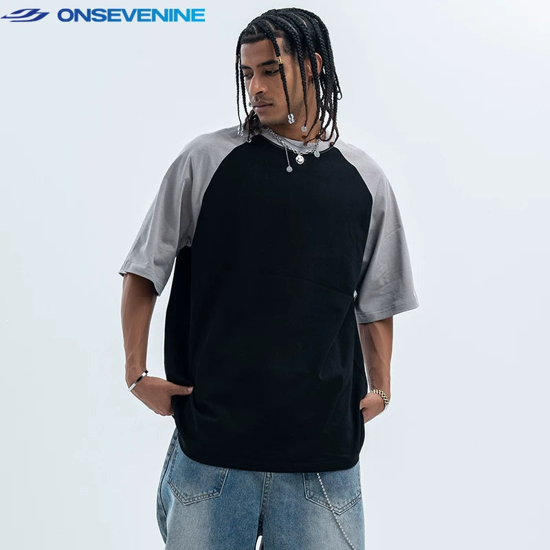 ONSEVENINE Horizon Raglan Color-Block Tee