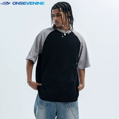 ONSEVENINE Horizon Raglan Color-Block Tee