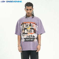 ONSEVENINE "Peace Zone" Graphic Tee